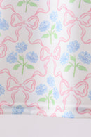 Blue Hydrangea Bow Skorts Set