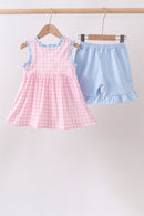Pink Cow Embroidered Set