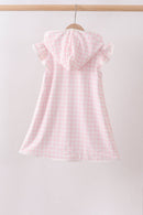 Pink Plaid UPF Swim Coverup