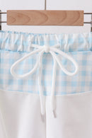 Blue Plaid UPF Swim Set