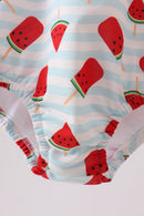 Red Watermelon UPF Swim One-Piece