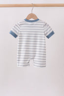 Blue Tool Applique Romper