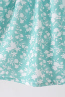 Sage Floral Smocked Dress