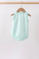 Green Mallard Plaid Embroidered Bubble