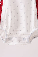 Maroon Alabama Elephant Applique Ruffle Bubble
