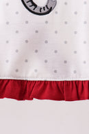 Maroon Alabama Elephant Applique Bloomer Set