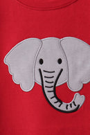 Maroon Alabama Elephant Applique Set