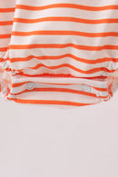 AU Tiger Applique Ruffle Stripe Bubble