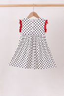 Red Georgia Bulldog Applique Dress