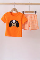 Orange Tennessee Dog Appliqué Set
