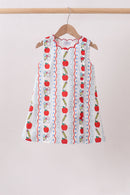 Red Apple Pencil Dress