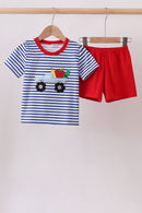 Red Apple Truck Appliqué Set