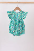 Green Lily Floral Bubble