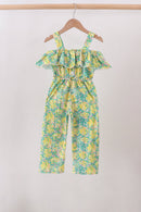 Yellow Lily Floral Jumpsuit