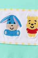 Mustard Honey Bear Embroidered Short Set