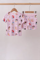 Pink Princess Bamboo Pajama Set