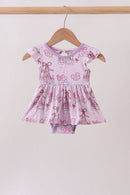 Purple Castle bamboo Ruffle Bubble