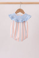 Seashell Stripe Embroidered Bubble