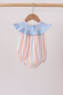 Seashell Stripe Embroidered Bubble