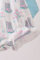 Blue Boots Ruffle Bubble