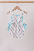 Blue Boots Ruffle Bubble