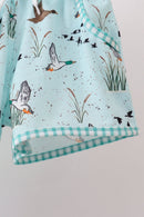 Green Duck Pocket Shorts Set