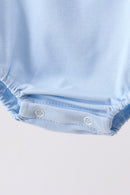 Blue Shells Embroidered Bubble
