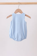 Blue Shells Embroidered Bubble