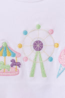 Carousel Embroidered Skorts Set