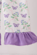 Purple Butterfly Applique Jumpsuit