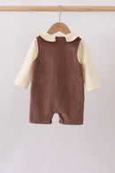 Brown Corduroy Jon Jon Set