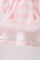 Pink Gingham Bloomer Set