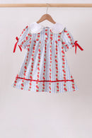 Red Apple Embroidered Dress