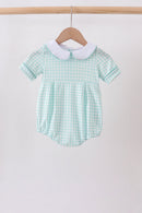 Green Gingham Bubble