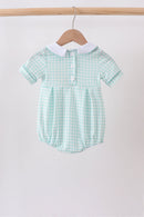 Green Gingham Bubble