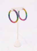 Rossellini Pave Hoop Earring MULTI