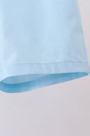 Peter pan collar shorts set