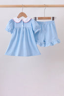 Blue Pencil Collar Set