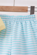 Yellow Apple Embroidery Scalloped Set