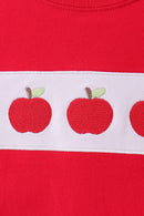 Red Apple Applique Top