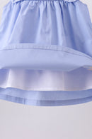 Blue Sailboat Embroidered Bloomer Set