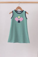 Green Ball Applique Dress