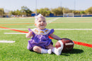 Girls Purple Tiger Smocked Bubble – LSU-Inspired Baby Girl Game Day Bubble | The Prissy Pelican Boutique Bossier City, LA