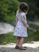 Halloween Pumpkin Ghost Print Cute Girls Dress