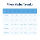 Blue stripe men swim trunks