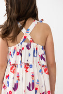 SALE Mer-Made in the USA Ruffle Cross Back Dress