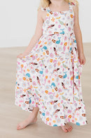 SALE Mermaid Magic Ruffle Maxi Dress