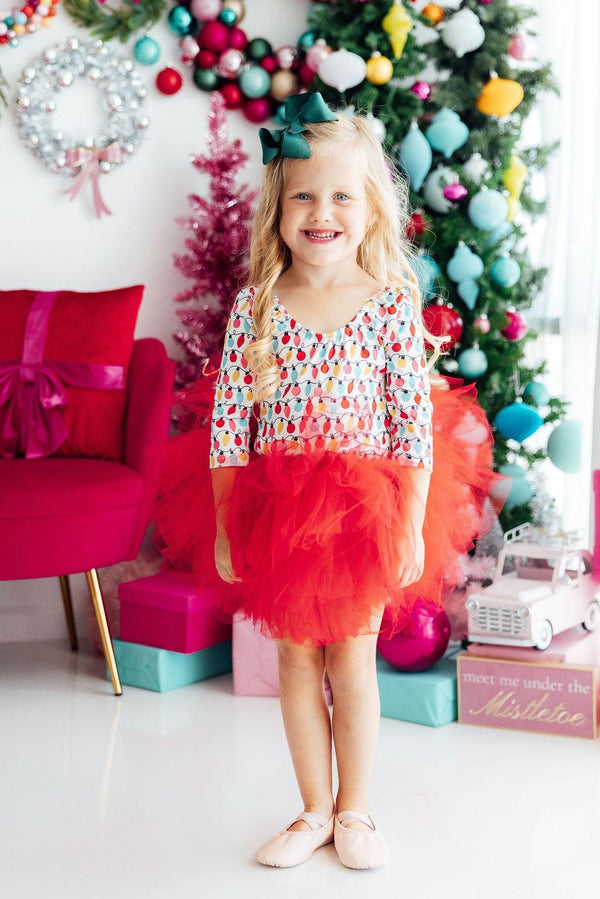 Merry & Bright 3/4 Tutu Leotard