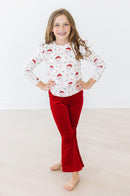 Mistletoe Magic L/S Ruffle Tee