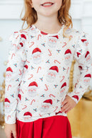 Mistletoe Magic L/S Ruffle Tee